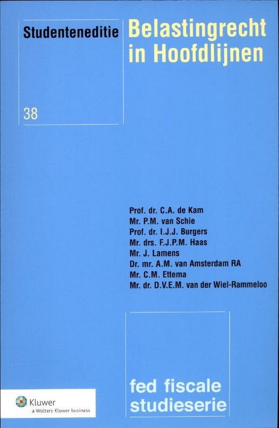Belastingrecht in hoofdlijnen  / deel Studenteneditie