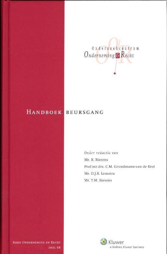 Onderneming en recht 68 -   Handboek beursgang