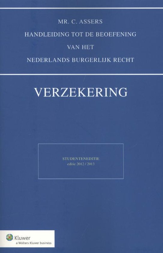 Asser 7-IX Verzekering - Studenteneditie