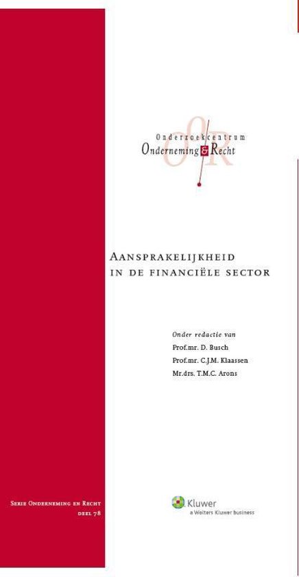 Onderneming en recht 78 -   Aansprakelijkheid in de financiele sector