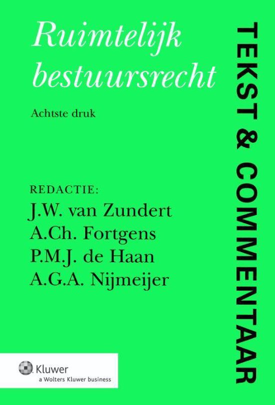 Tekst & Commentaar - Ruimtelijk Bestuursrecht