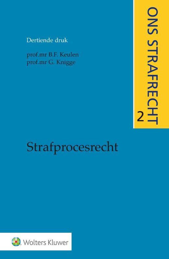 Ons strafrecht 2 -   Strafprocesrecht