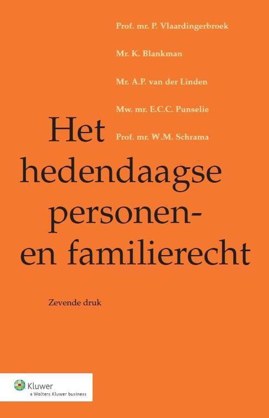 Het hedendaagse personen- en familierecht