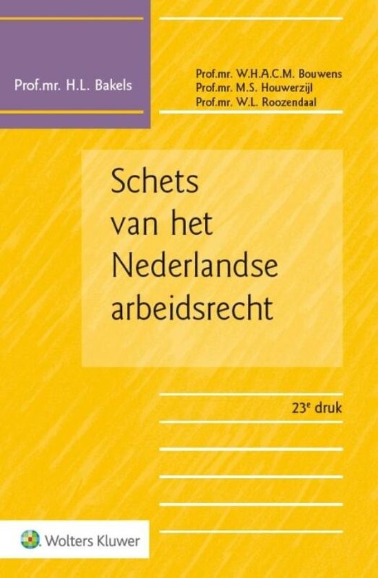 Schets van het Nederlandse arbeidsrecht