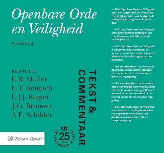 Tekst & Commentaar - Openbare orde en veiligheid