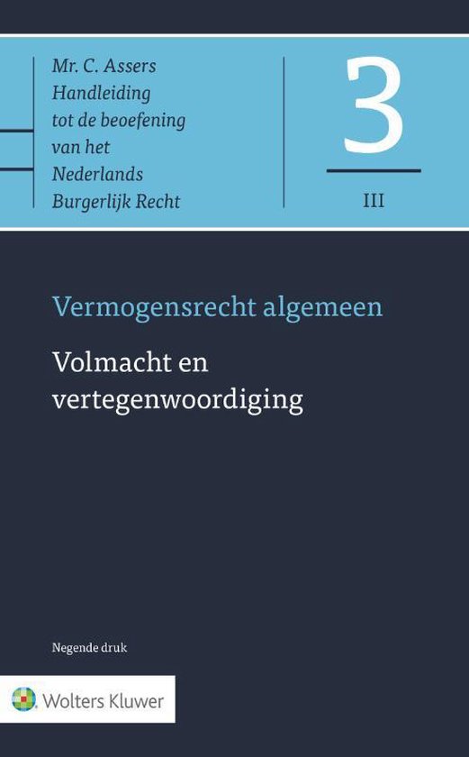 Asser-serie 3-III -   Volmacht en vertegenwoordiging