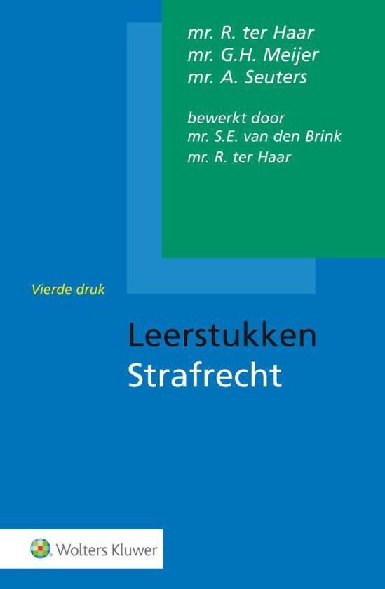 Leerstukken strafrecht