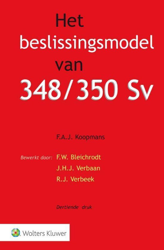 Het beslissingsmodel van 348/350 Sv