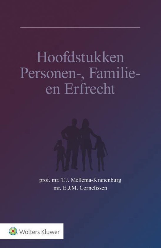 Hoofdstukken personen-, familie- en erfrecht