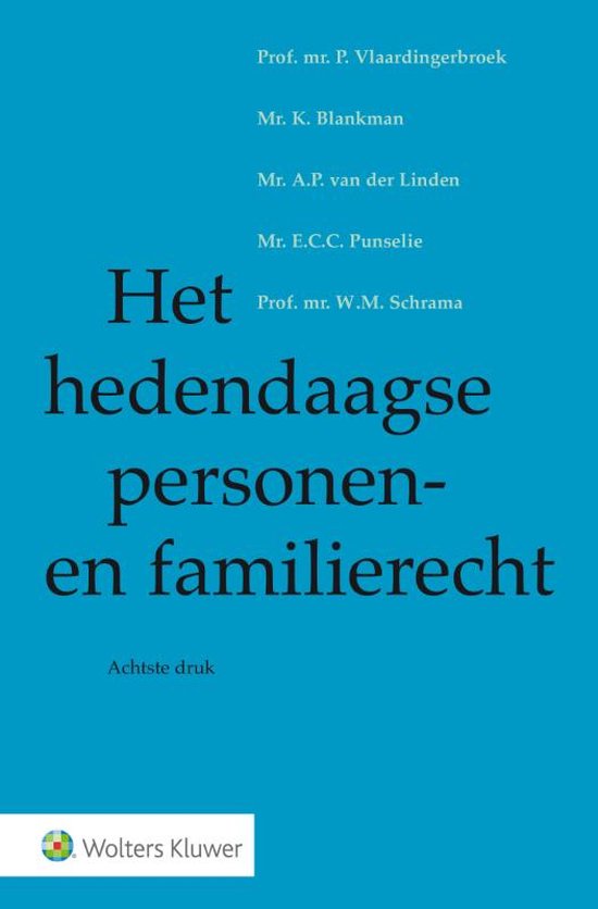 Het hedendaagse personen- en familierecht