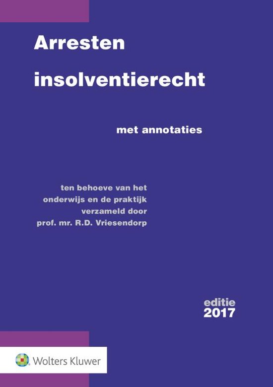 Arresten insolventierecht