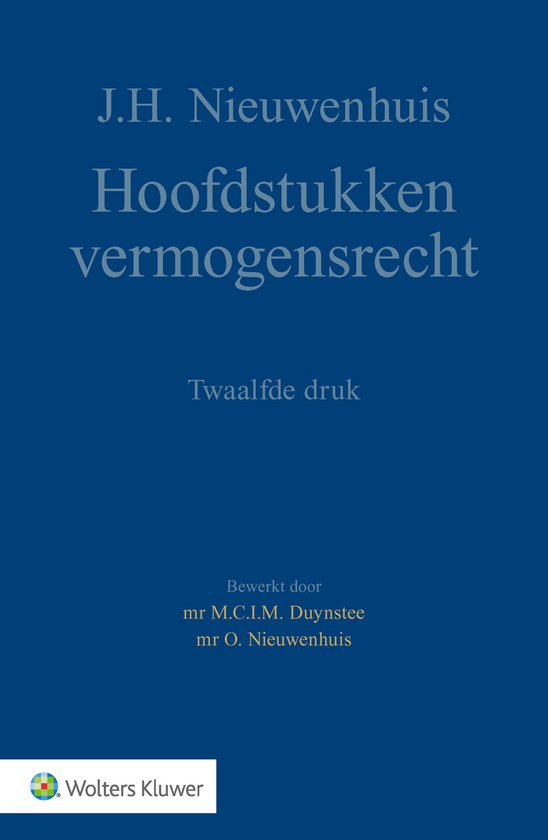 Hoofdstukken vermogensrecht