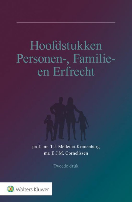 Hoofdstukken personen-, familie- en erfrecht