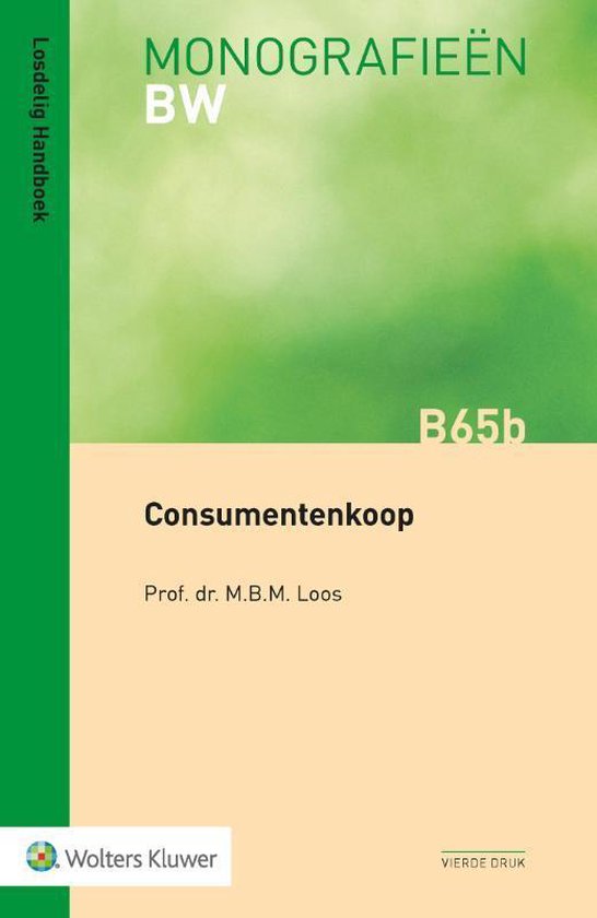 Monografieen BW B65b -   Consumentenkoop