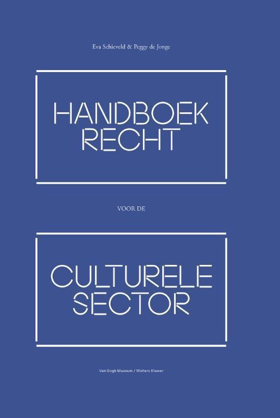 Handboek recht voor de culturele sector