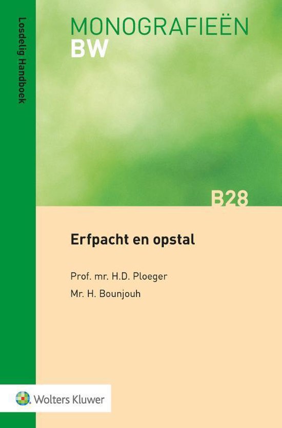 Monografieen BW B28 -   Erfpacht en opstal