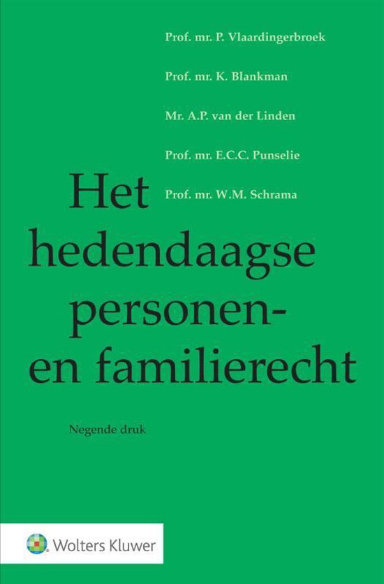 Het hedendaagse personen- en familierecht