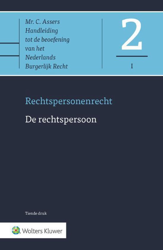 Asser-serie 2I -   De rechtspersoon