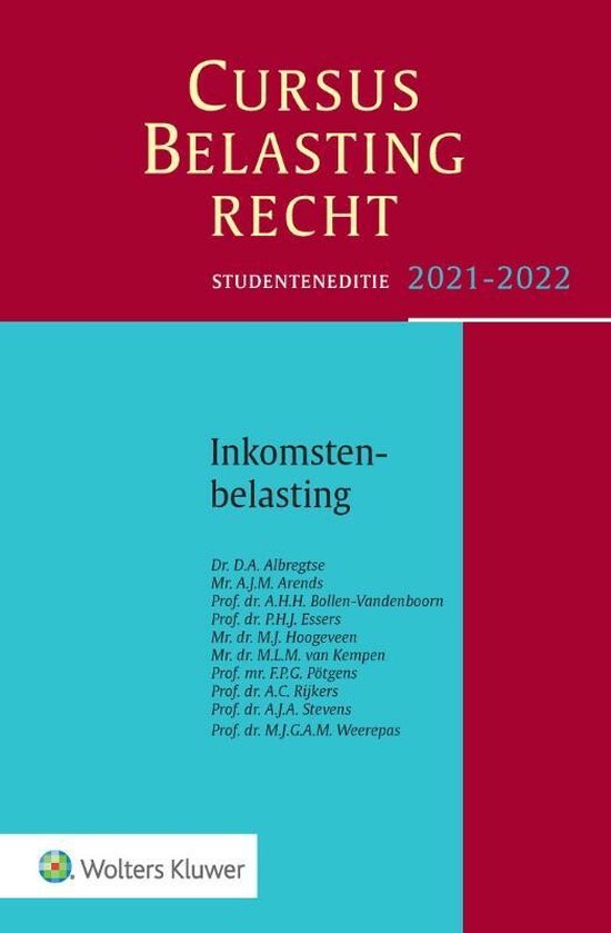 Studenteneditie Cursus Belastingrecht Inkomstenbelasting 2021-2022