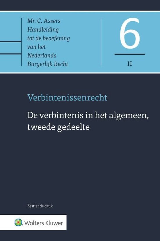 Asser-serie 6-II - De verbintenis in het algemeen, tweede gedeelte