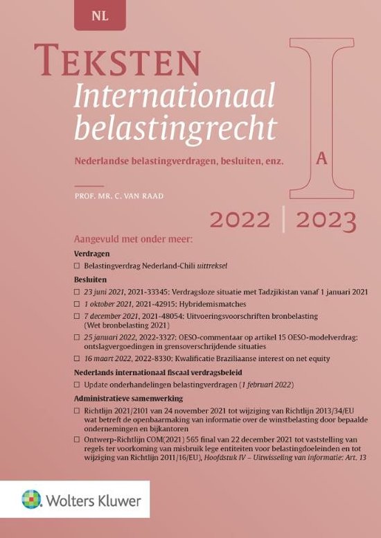 Teksten Internationaal belastingrecht 2022/2023