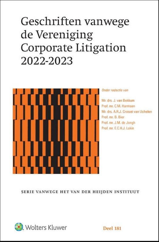 Geschriften vanwege de Vereniging Corporate Litigation 2022-2023