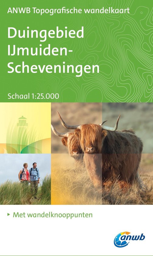 ANWB topografische wandelkaart - Duingebied IJmuiden-Scheveningen