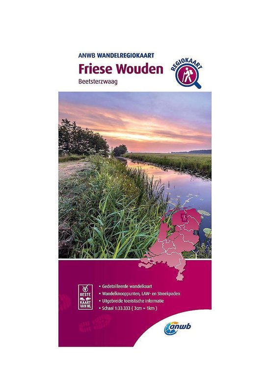 ANWB Wandelregiokaart - Friese Wouden