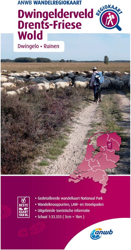 ANWB Wandelregiokaart - Dwingelderveld, Drents-Friese Wold 1:33.333