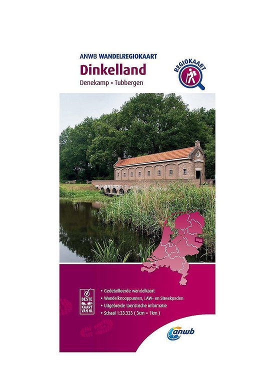 ANWB Wandelregiokaart - Wandelregiokaart Dinkelland 1:33.333