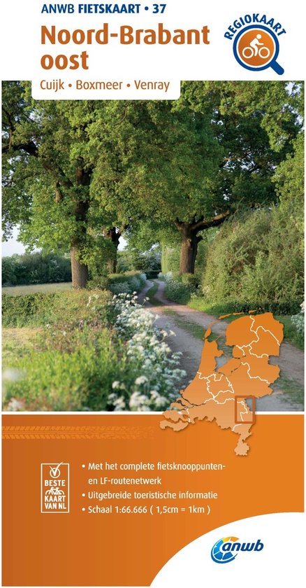 ANWB Fietskaart 37 - Fietskaart Noord-Brabant oost 1:66.666