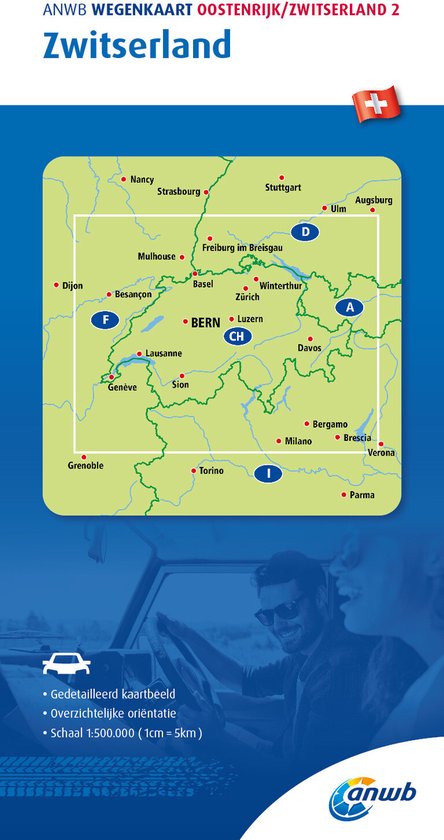 ANWB wegenkaart  -   ANWBWegenkaart Oostenrijk/Zwitserland 2. Zwitserland