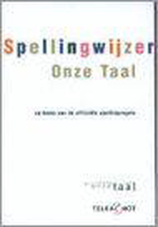 Spellingwijzer Onze Taal