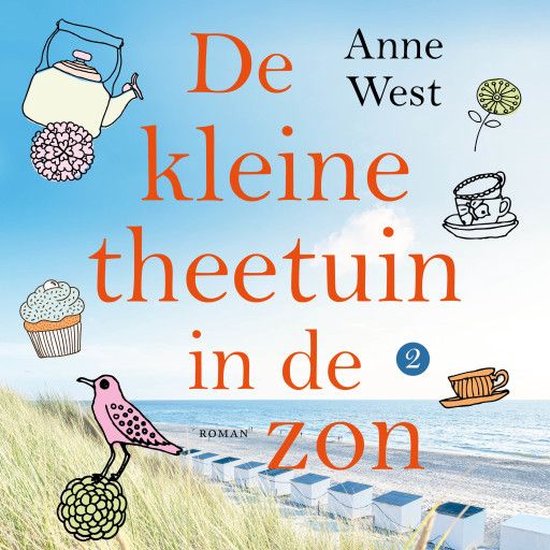 De kleine theetuin in de zon