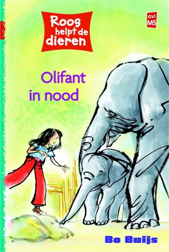 Roos helpt de dieren - Olifant in nood