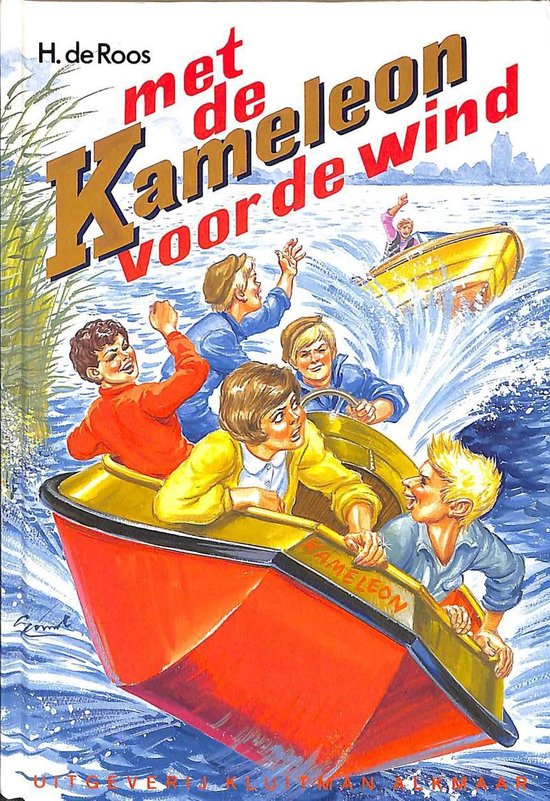 Kameleon. met de kameleon voor de wind