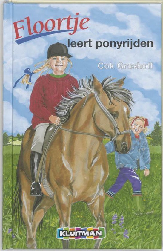 Floortje leert ponyrijden