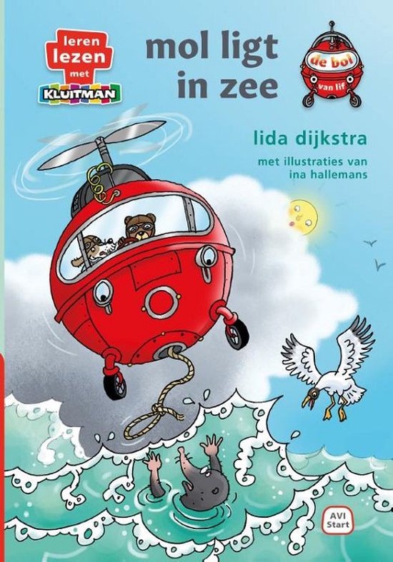 Leren lezen met Kluitman  -   de bol van lif. mol ligt in zee