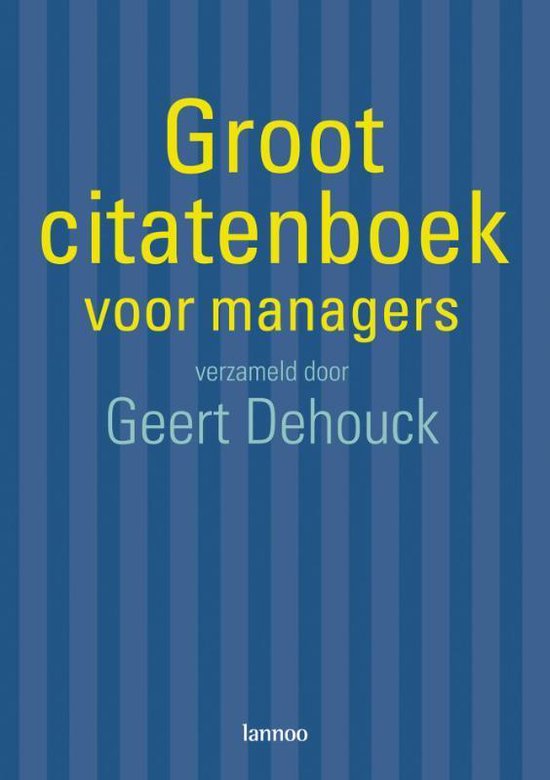 Groot Citatenboek Voor Manager