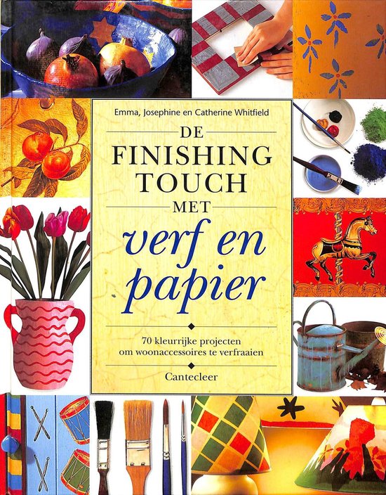 De finishing touch met verf en papier