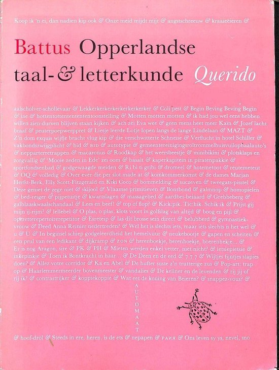 Opperlandse taal-& letterkunde