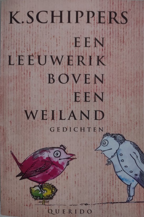 Een leeuwerik boven een weiland