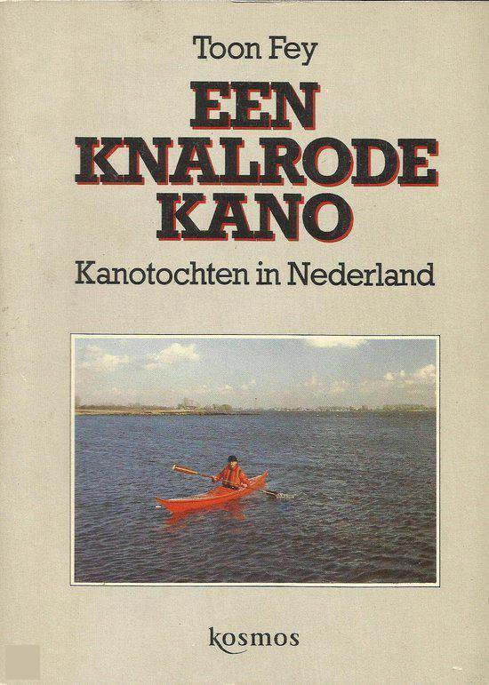 Een knalrode kano