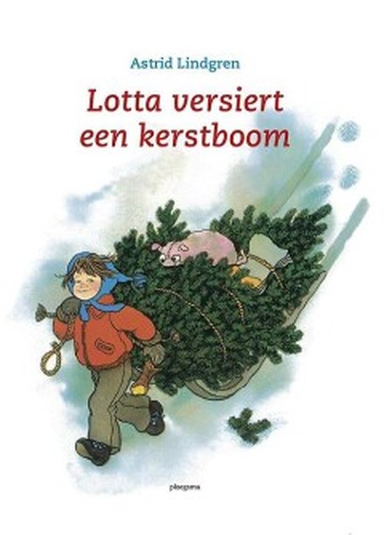 Lotta versiert een kerstboom