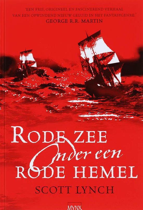 Rode Zee Onder Een Rode Hemel