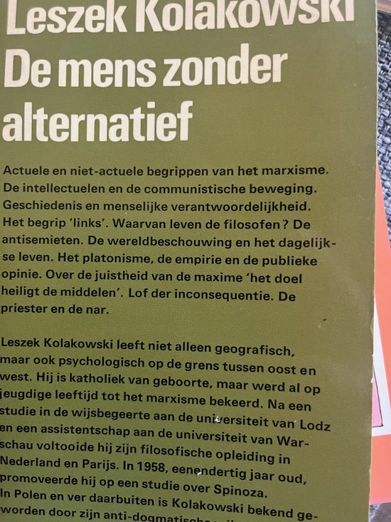 Mens zonder alternatief