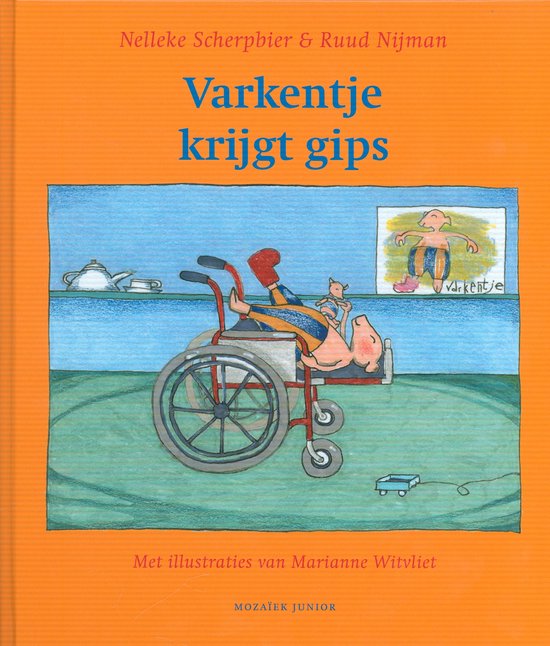 Varkentje krijgt gips