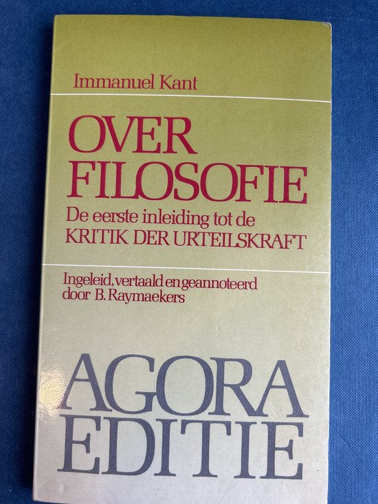 Over filosofie