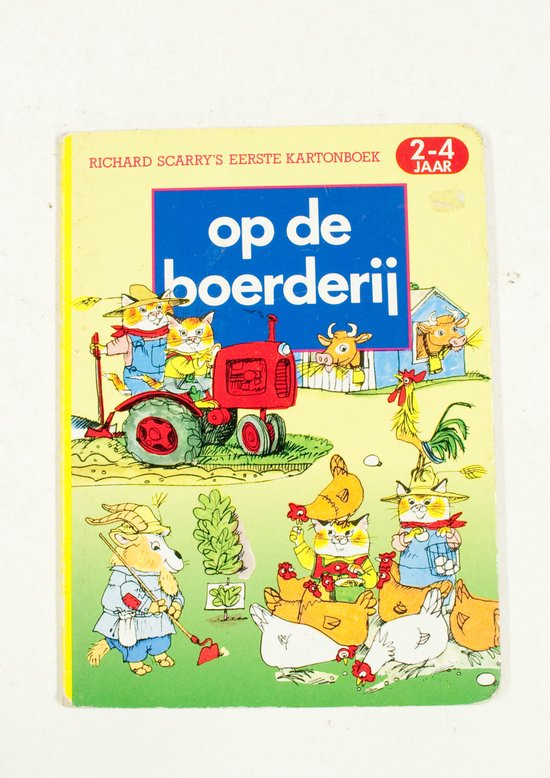 1e kartonboek boerdery Richard scarry s