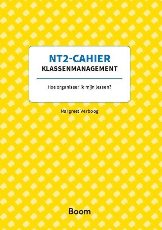 NT2-Cahier Klassenmanagement